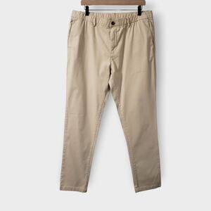 Bear Bottom Mens Relaxed Stretch Chino Pant Stone Khaki Sz XL 32" Preppy Casual